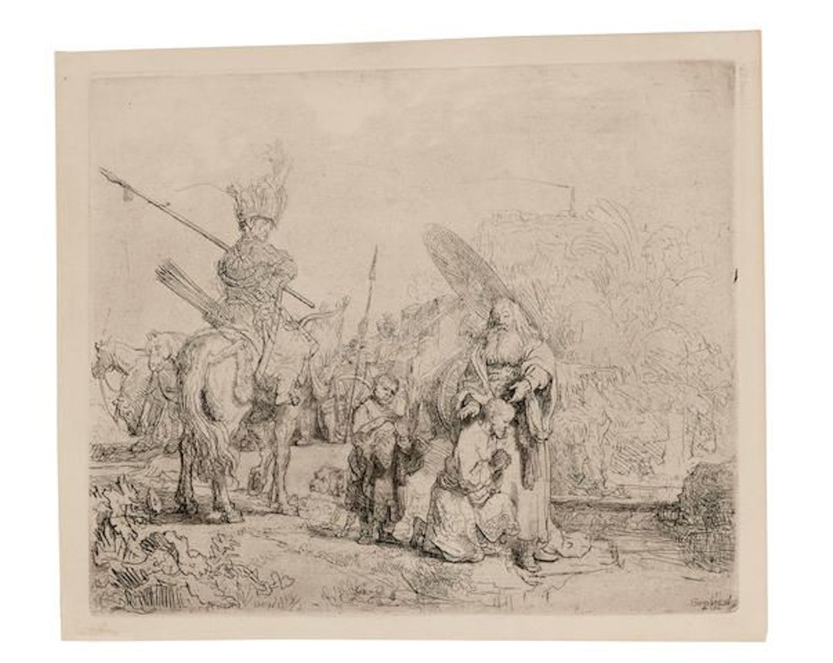 The Baptism of the Eunuch by Attributed to Rembrandt Harmensz van Rijn