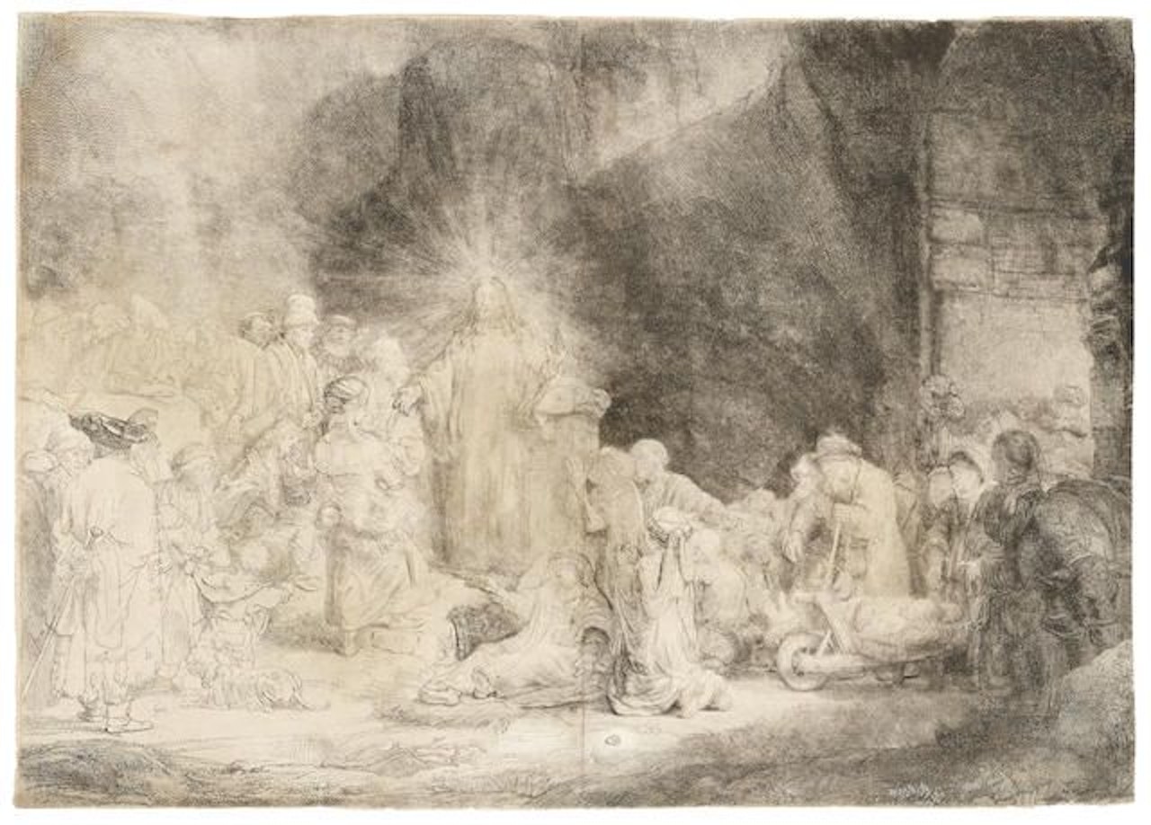 Christ Healing the Sick (The Hundred Guilder Print) by Attributed to Rembrandt Harmensz van Rijn
