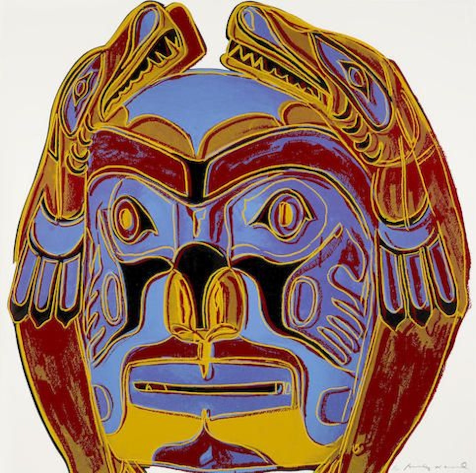 Northwest Coast Mask, from Cowboys and Indians by Andy Warhol