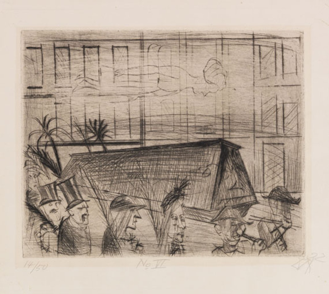 Begräbnis by Otto Dix