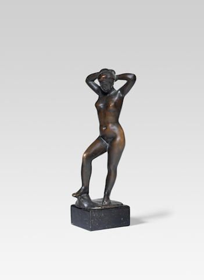 Baigneuse debout se coiffant by Aristide Maillol