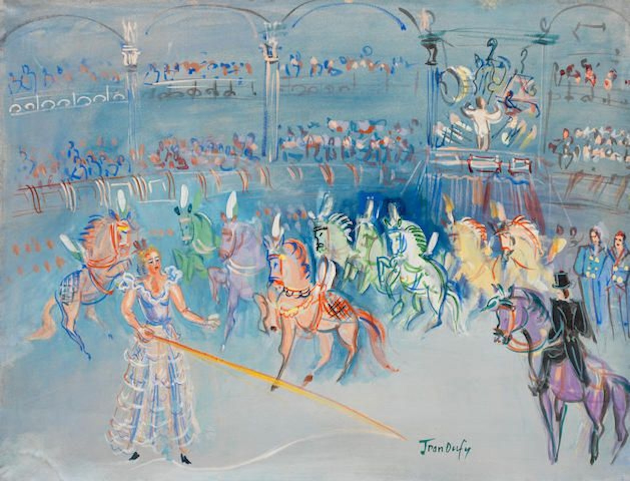 Chevaux en liberté by Jean Dufy