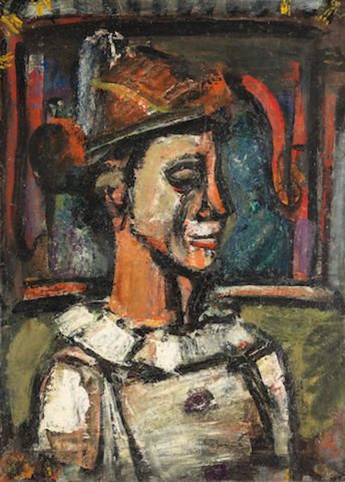 Clown de profil by Georges Rouault
