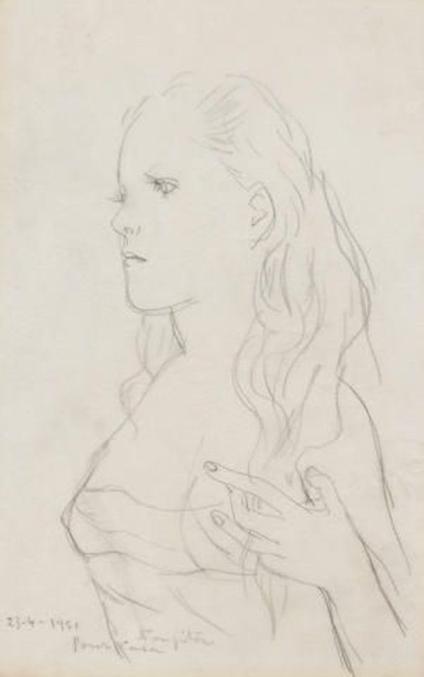 Jeune beauté by Leonard Tsuguharu Foujita