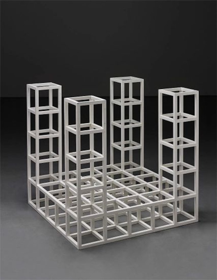 Cube Structure Based on Five Modules by Sol LeWitt