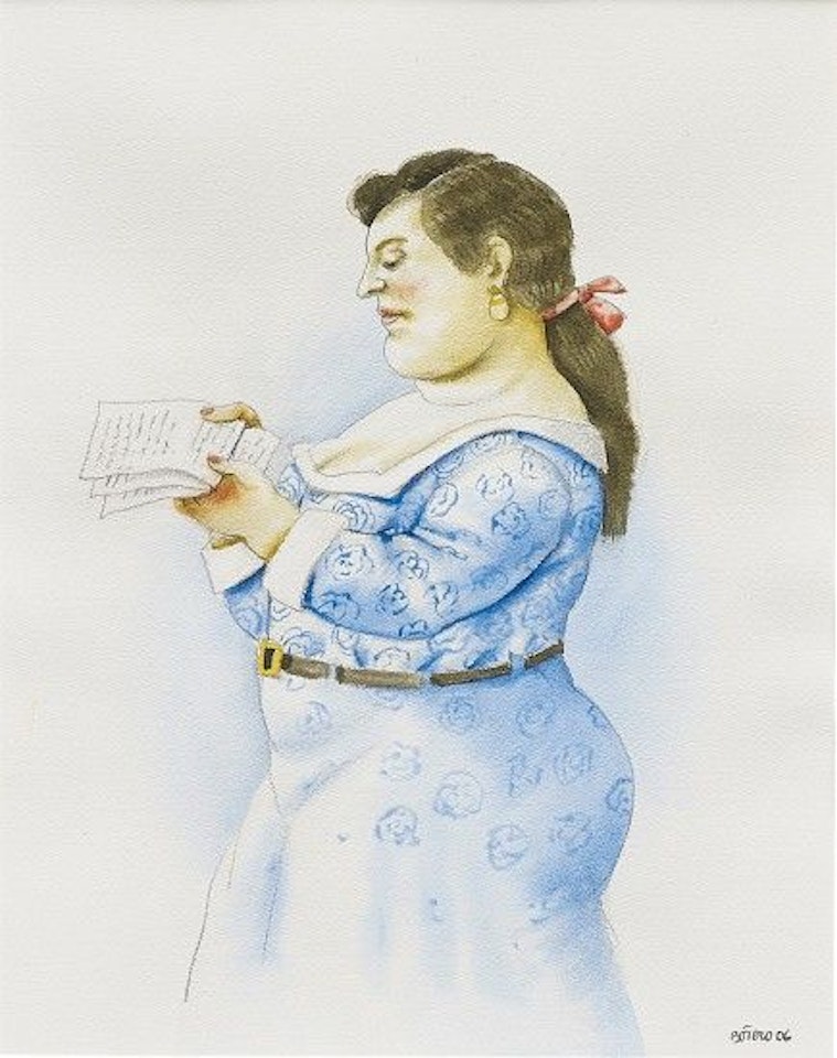 La Lettera by Fernando Botero