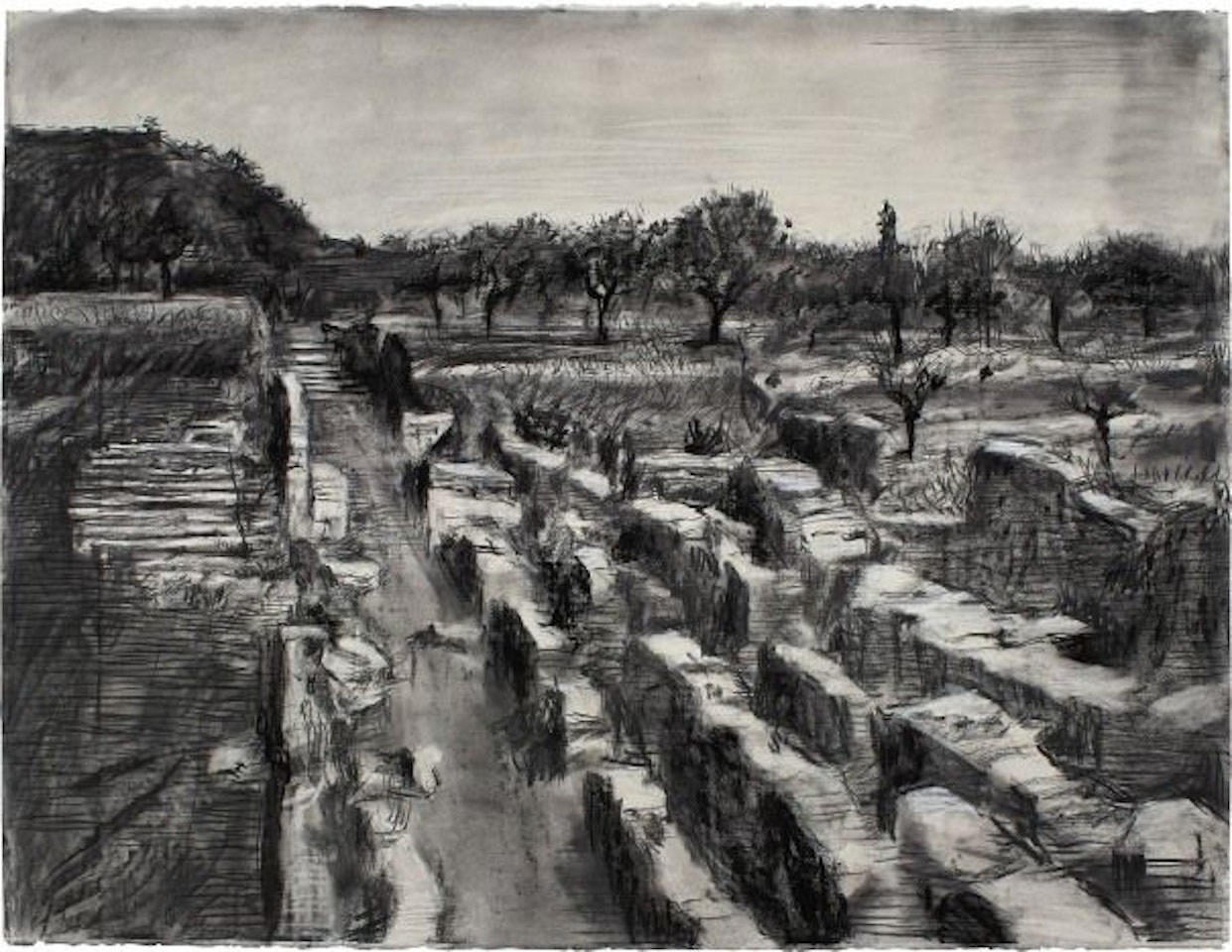 Drawing from the animation for Il Ritorno d'Ulisse by William Kentridge