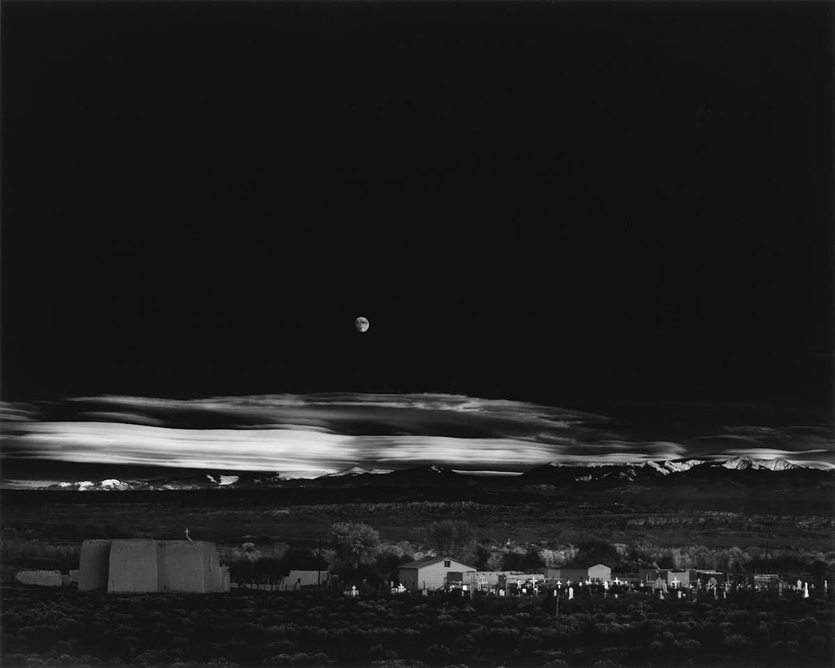 Moonrise, Hernandez, New Mexico by Ansel Adams