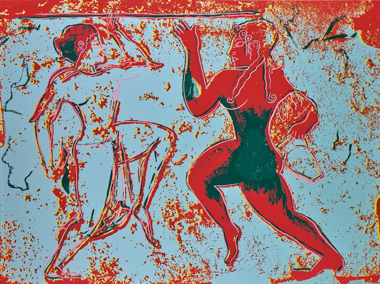 THE ETRUSCAN SCENE: FEMALE RITUAL DANCE by Andy Warhol