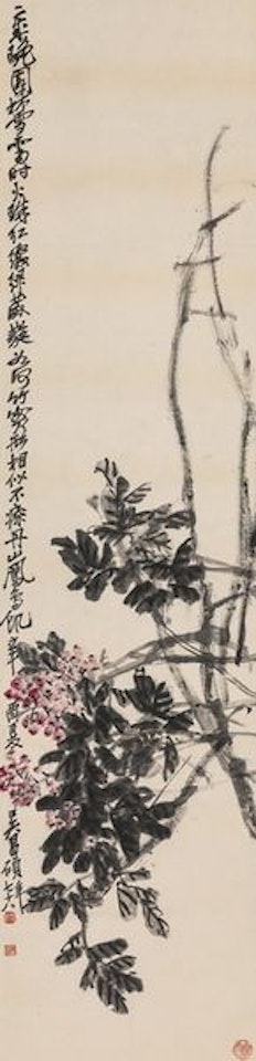 Autumn flower by Wu Changshuo
