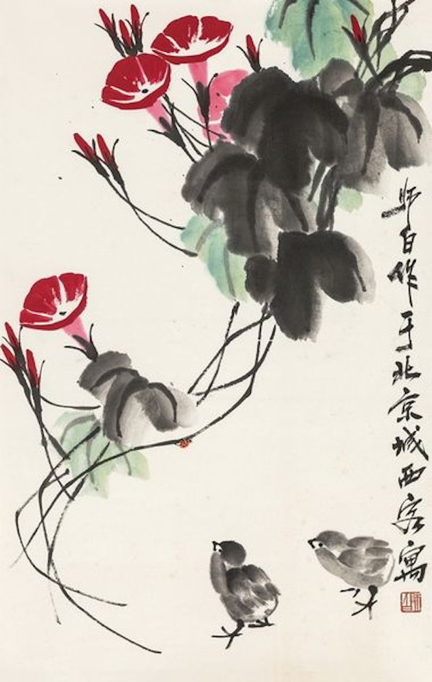 Morning glory chick by Lou Shibai