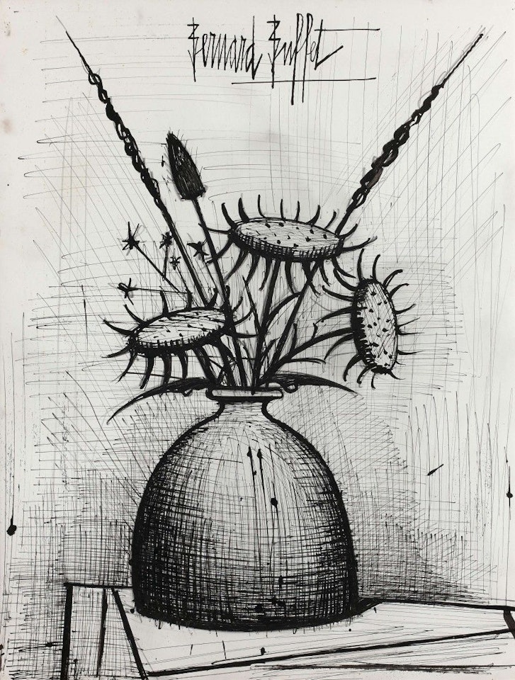 Bouquet of thistles by Bernard Buffet