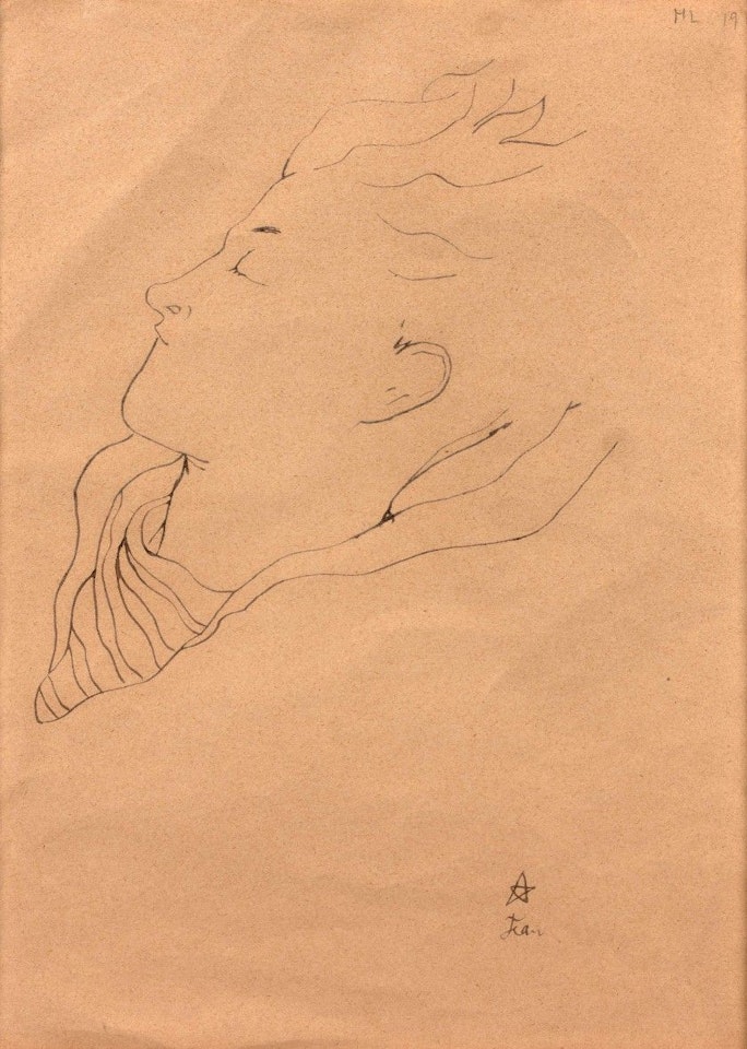 Jean Desbordes asleep by Jean Cocteau