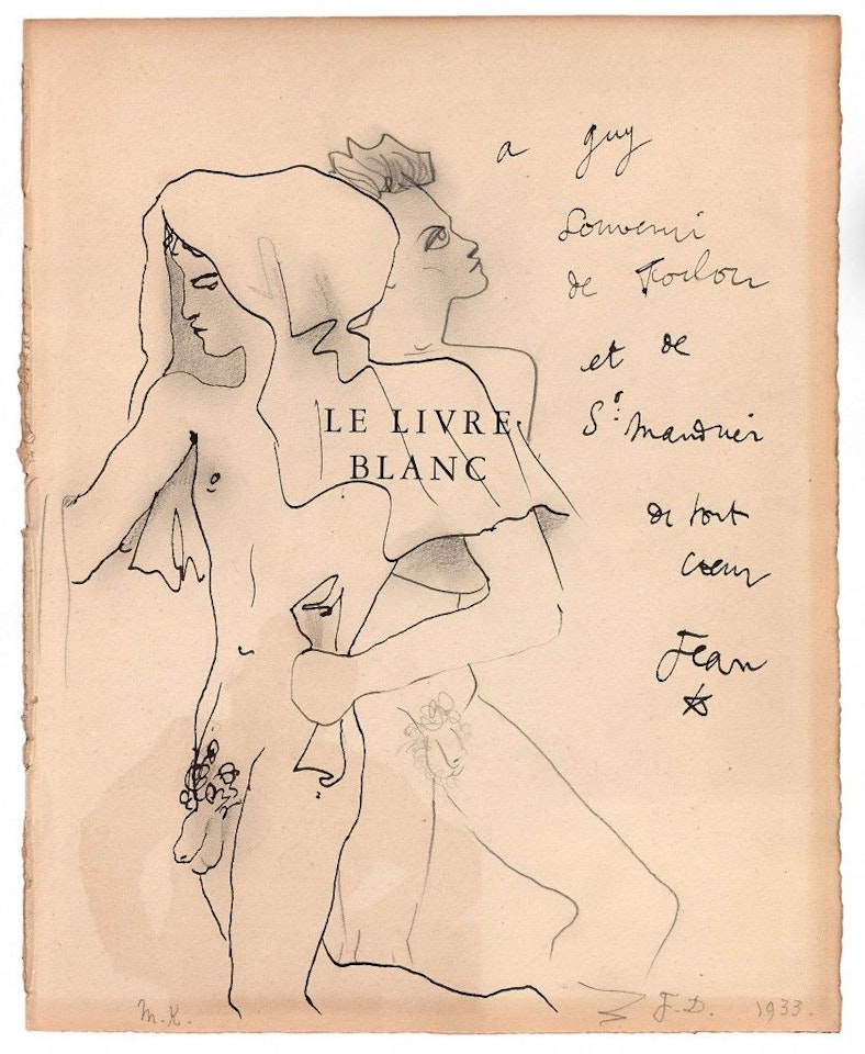 Two men by Jean Cocteau