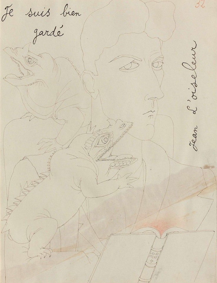Self-portrait n ° 32 of the Mystery of Jean l'Oiseleur (self-portrait n ° 32) by Jean Cocteau