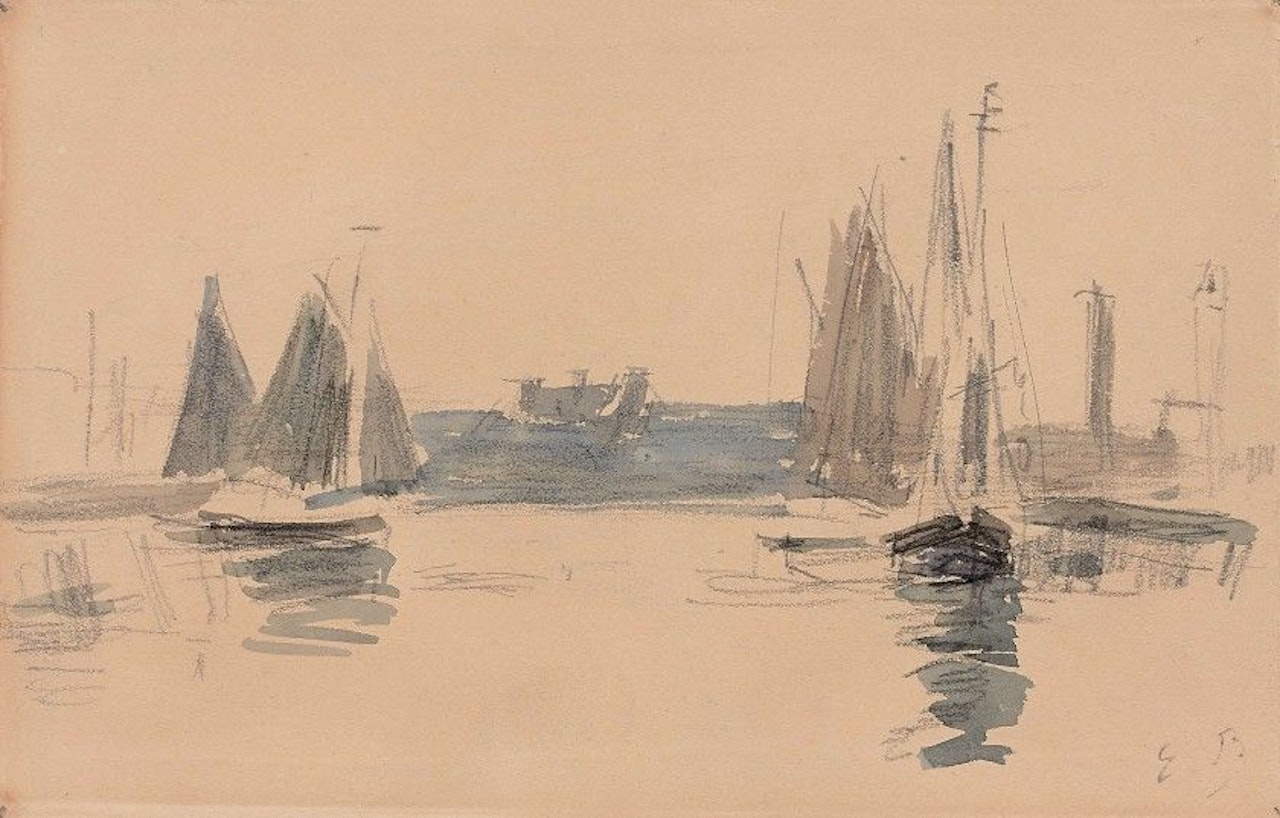 Boat by Eugène Boudin