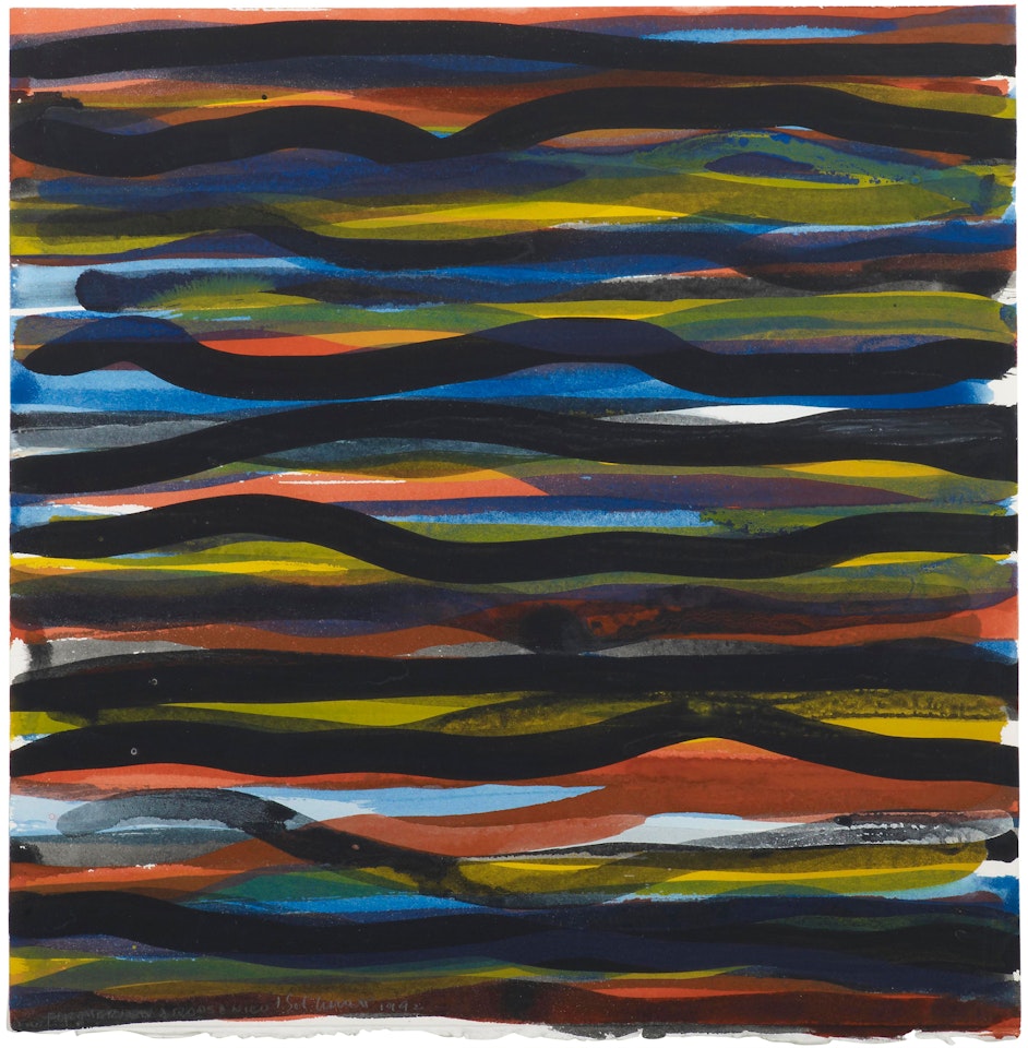 Horizontal Brushstrokes by Sol LeWitt