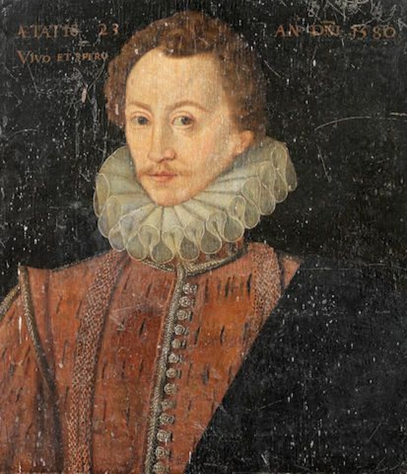 Portrait of a gentleman, bust-length, in a red coat by English School