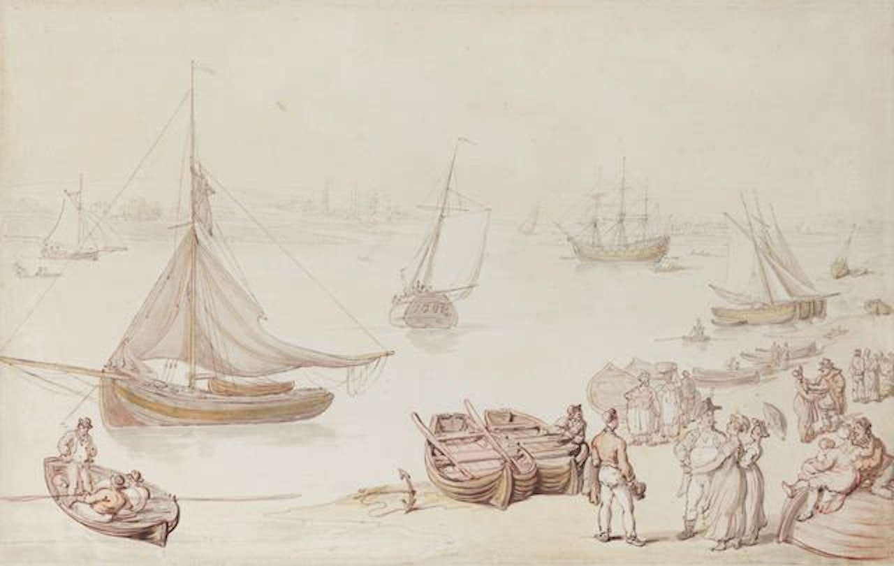 The Medway by Thomas Rowlandson