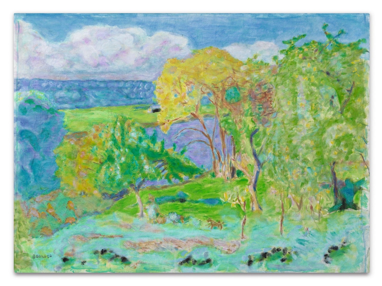 PAYSAGE D'AUTOMNE (ENVIRONS DE VERNON) by Pierre Bonnard
