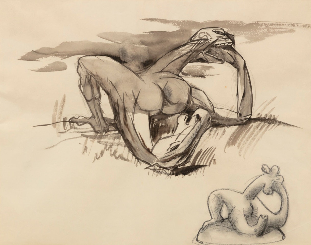 ETUDE POUR LA SCULPTURE MÉTAMORPHOSE by André Masson