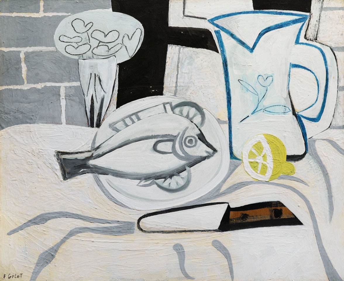 POISSON ET CITRONS by Françoise Gilot