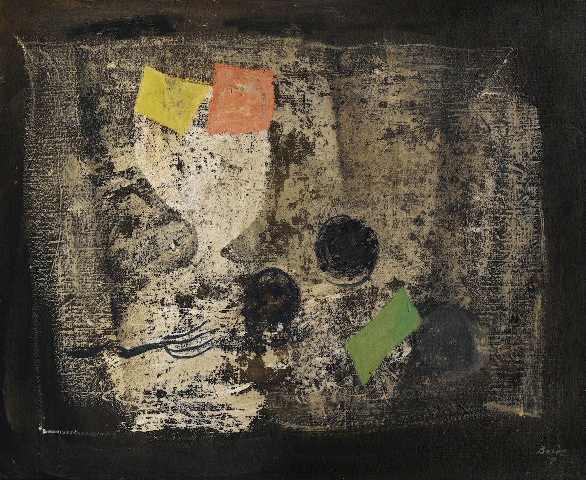 NATURE MORTE AUX TRACES - LE COMPOTIER by Francisco Bores