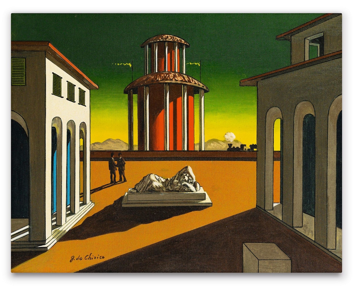PIAZZA D'ITALIA by Giorgio de Chirico