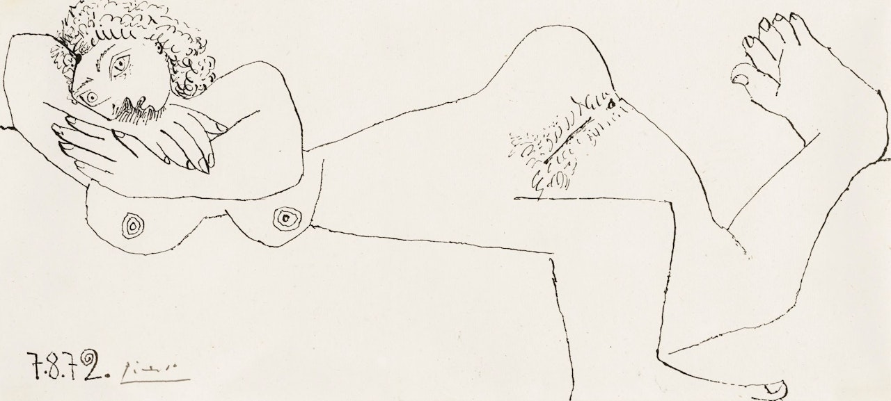 NU COUCHÉ by Pablo Picasso