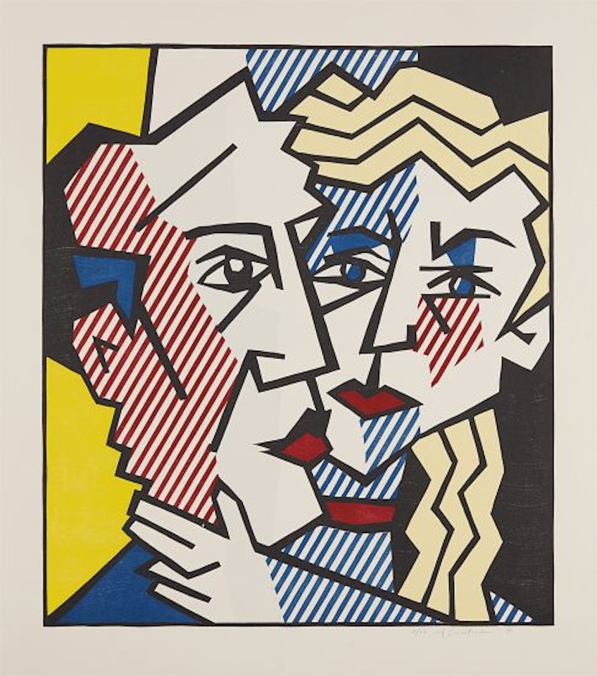 The Couple, from Expressionist Woodcut Series by Roy Lichtenstein