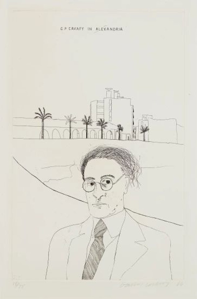 Portrait of Cavafy in Alexandria by David Hockney
