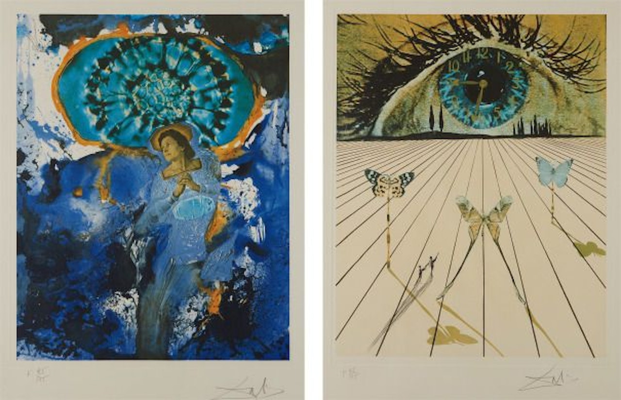 Ultra-Surrealistic Corpuscular Galutska; and The Eye of Surrealistic Time, from Memories of Surrealism by Salvador Dali