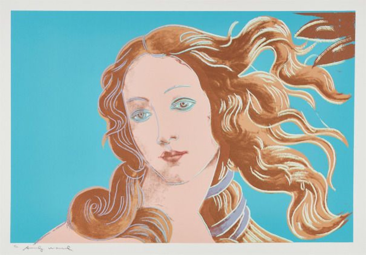 Details of a Renaissance Painting (Sandro Boticelli Birth of Venus 1482) by Andy Warhol