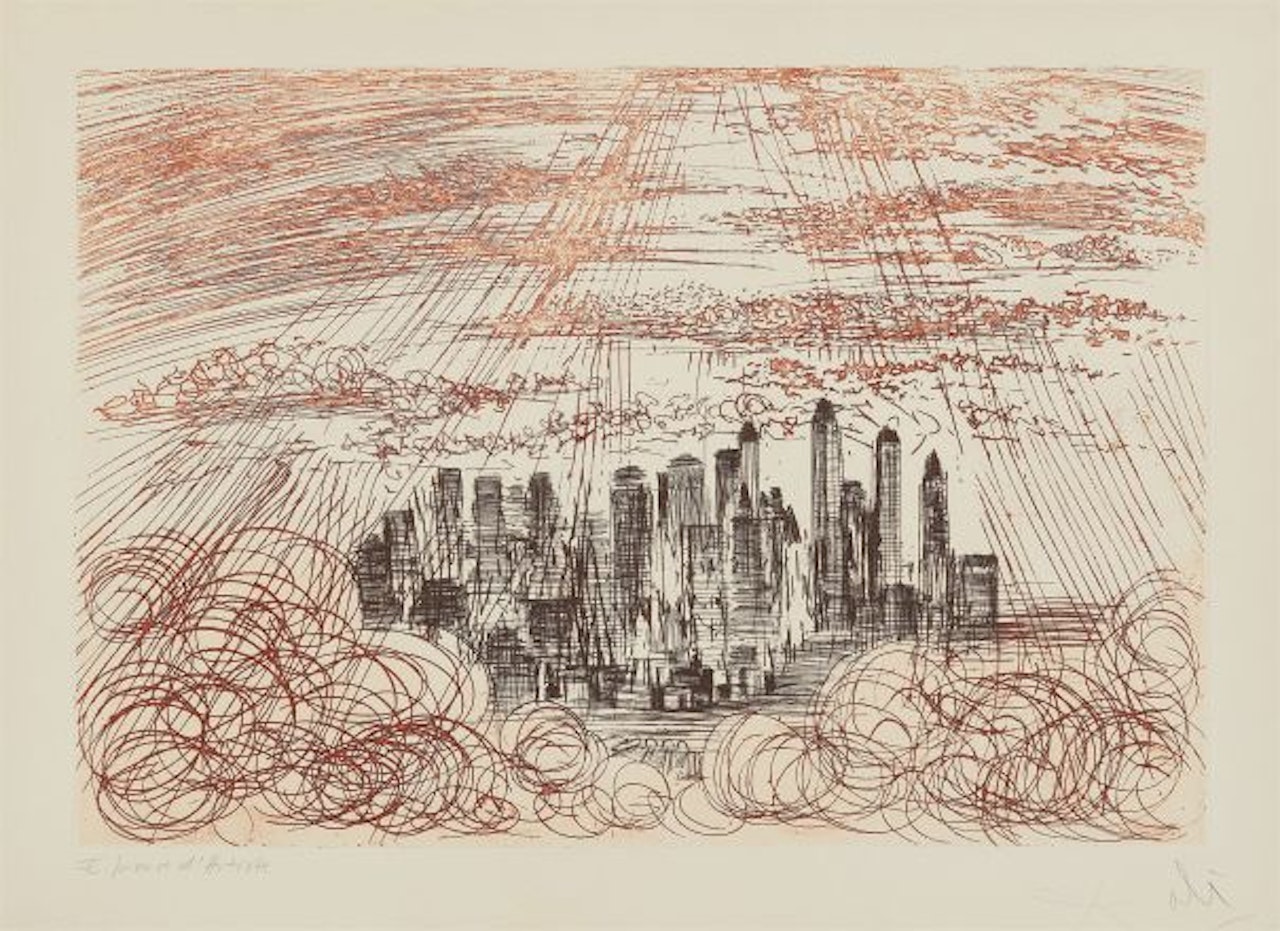Manhattan, from New York City Suite by Salvador Dali