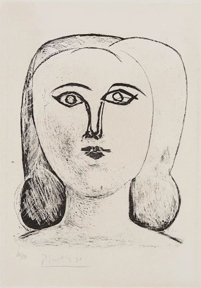 Tête de jeune fille (Head of a Young Girl) by Pablo Picasso