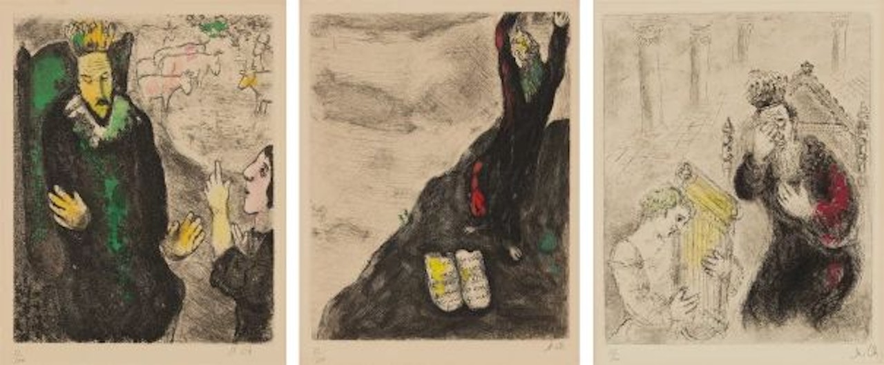 The Bible series: three plates by Marc Chagall