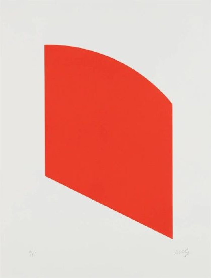 Red, from Fourth Curve Series by Ellsworth Kelly
