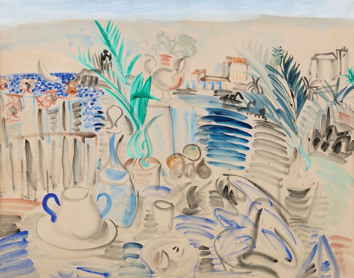 LA TABLE DRESSÉE À SYRACUSE by Raoul Dufy