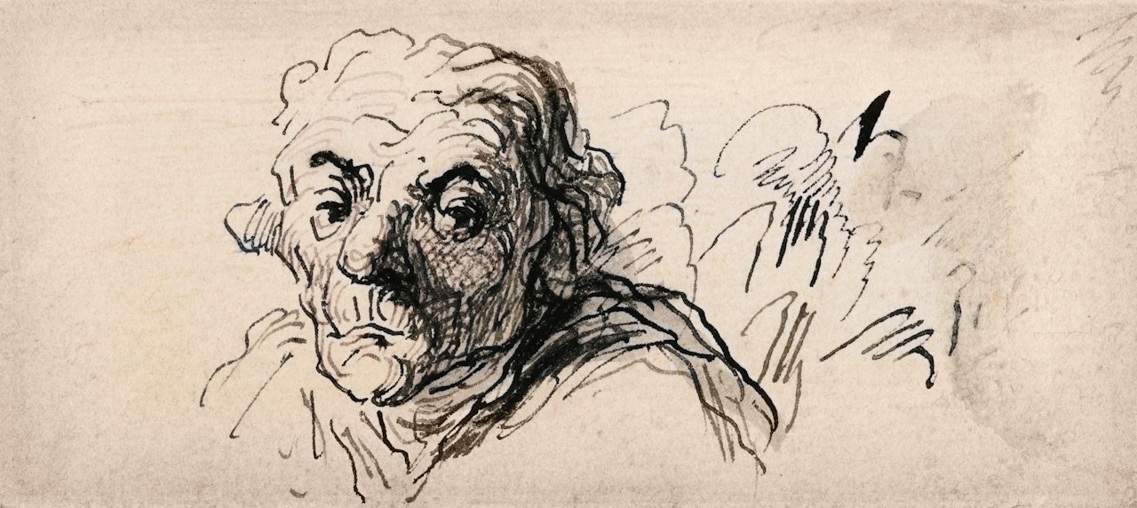TÊTE D'HOMME by Honoré Daumier