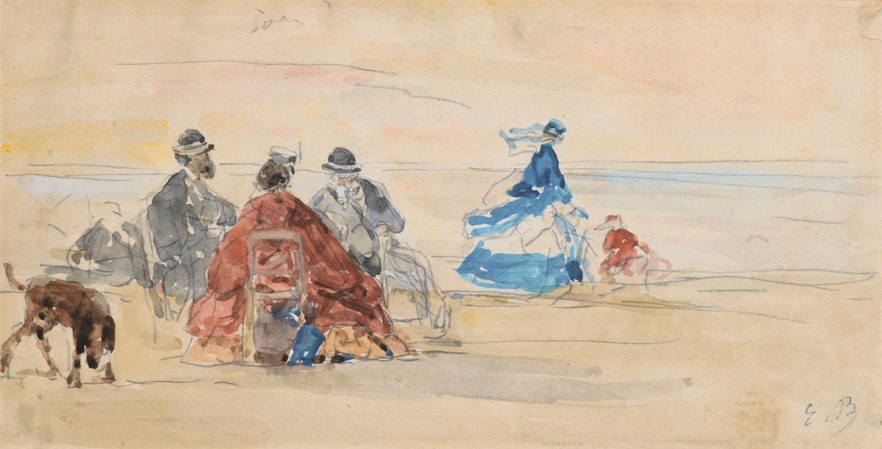 SCÈNE DE PLAGE by Eugène Boudin