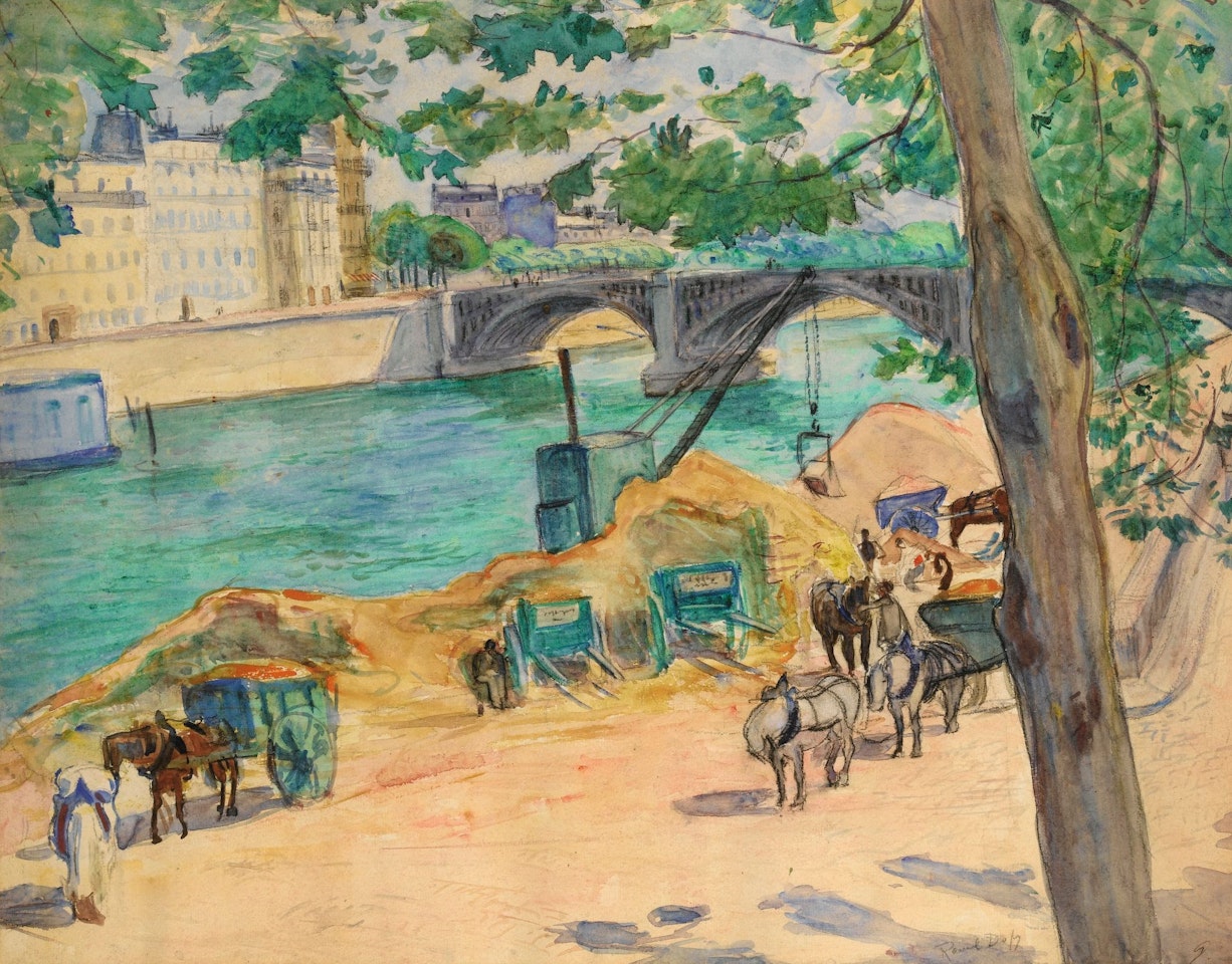 LES QUAIS DE LA SEINE, QUAI DE LA TOURNELLE by Raoul Dufy