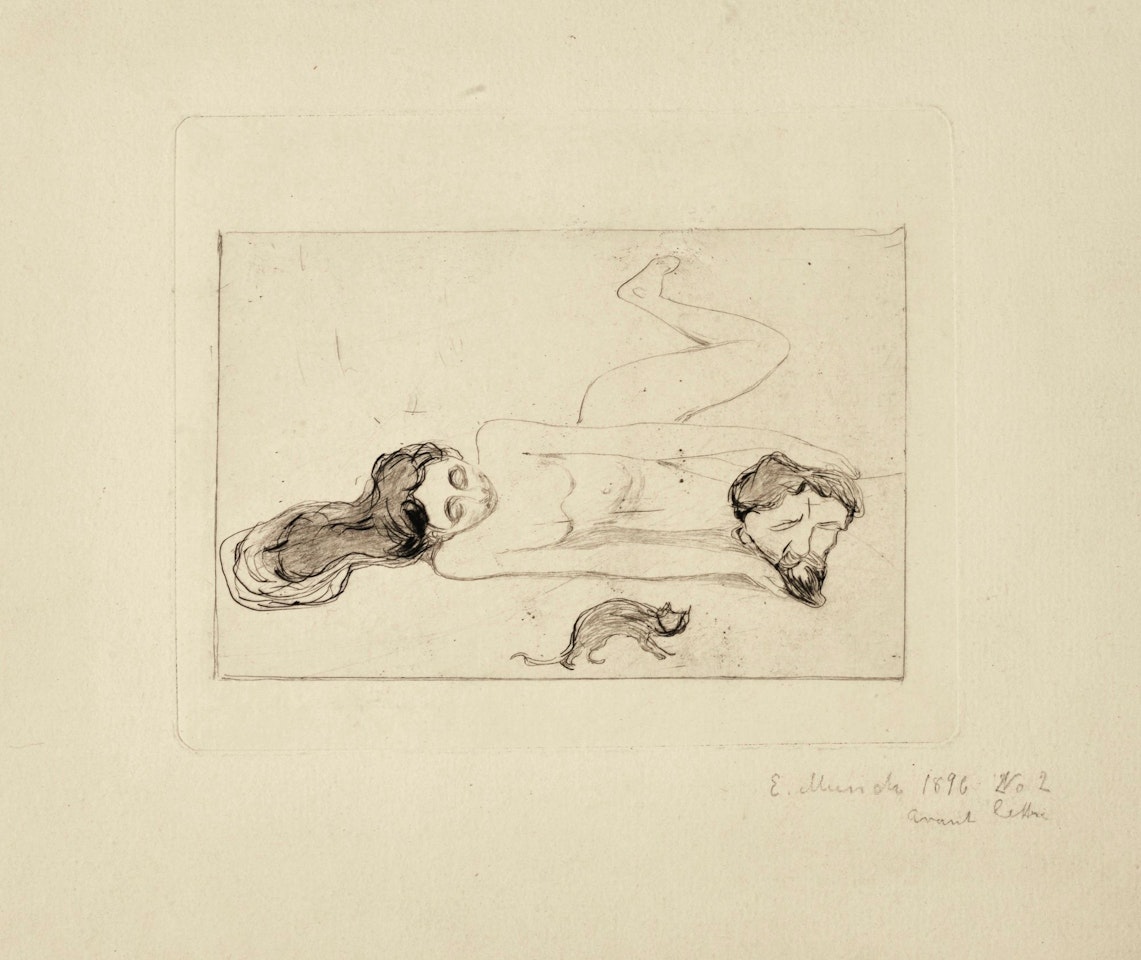 DIE KATZE (WOLL 33; SCHIEFLER 89) by Edvard Munch