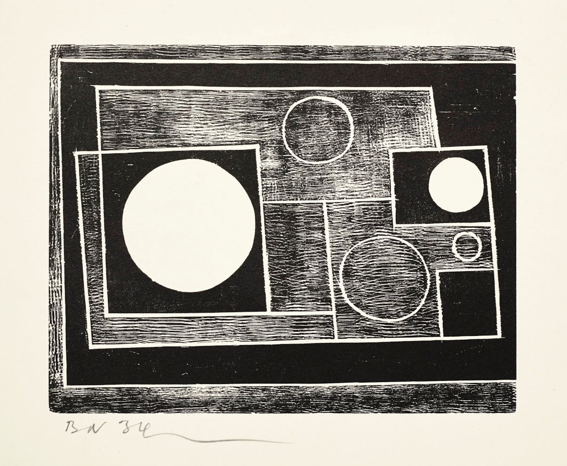 5 CIRCLES (LEWISON 8) by Ben Nicholson, O.M.