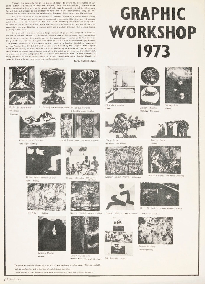 GRAPHIC WORKSHOP 1973 by Various Artists
