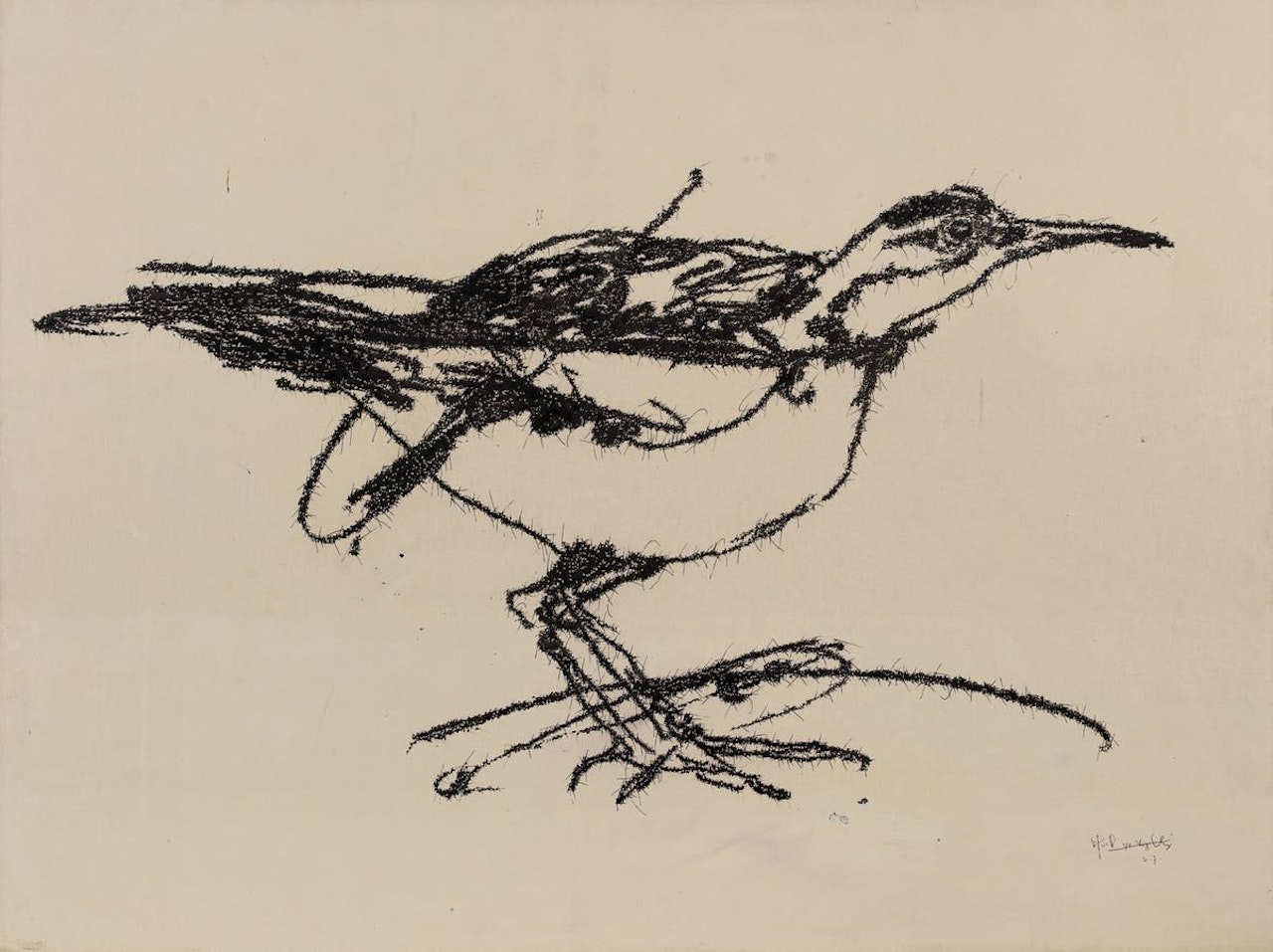 Painting a Bird by Ye Yongqing