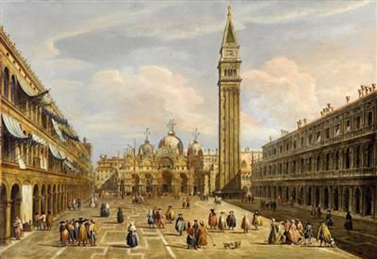 Piazza San Marco looking east towards the Basilica, Venice by Francesco Zanin