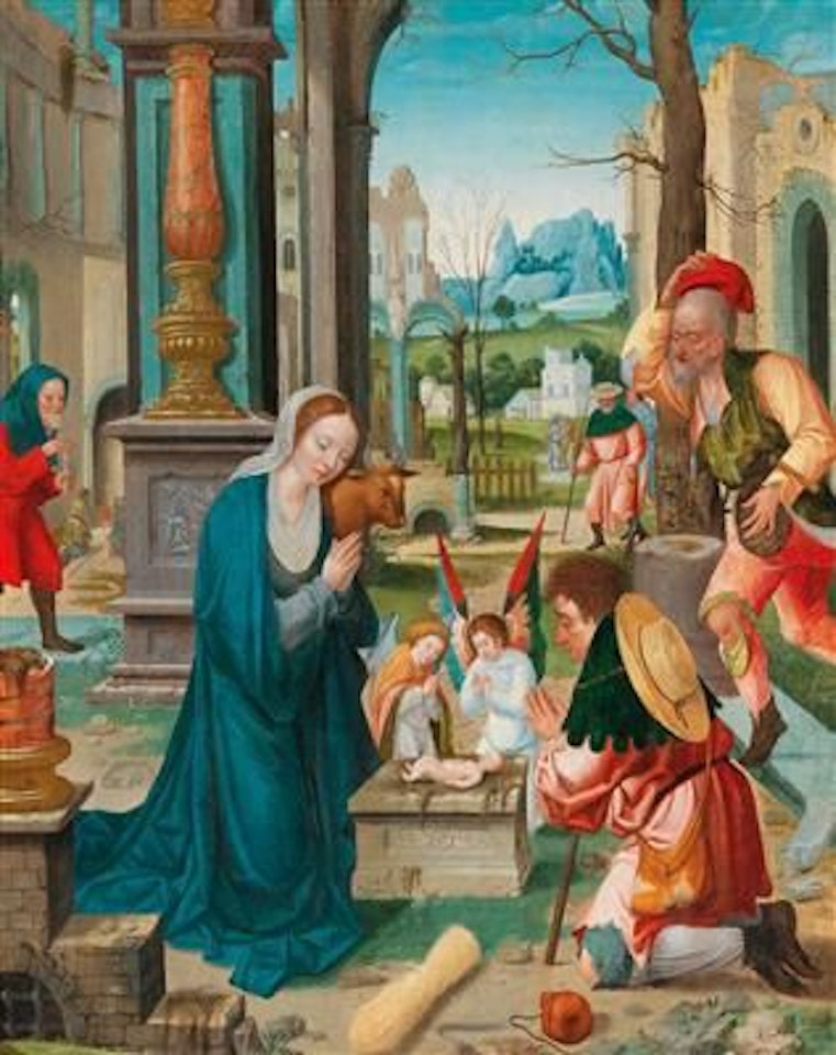 The Adoration of the Shepherds by Attributed to Pieter Coecke van Aelst I
