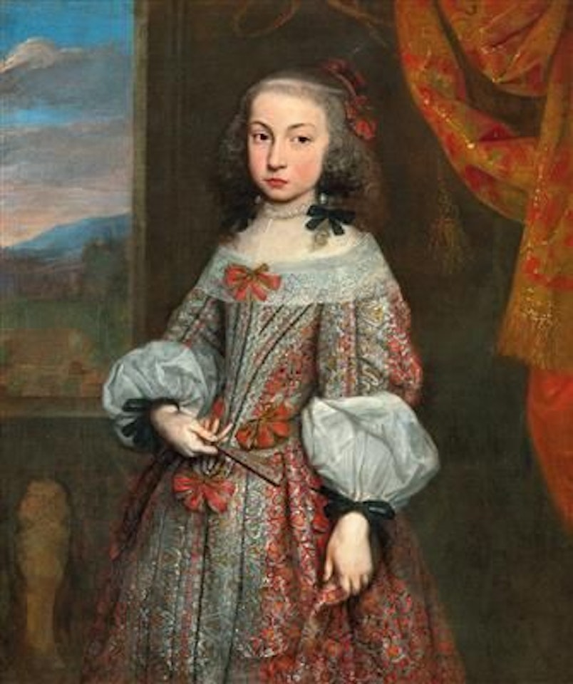Portrait of a young woman in an embroidered dress by Pier Francesco Cittadini