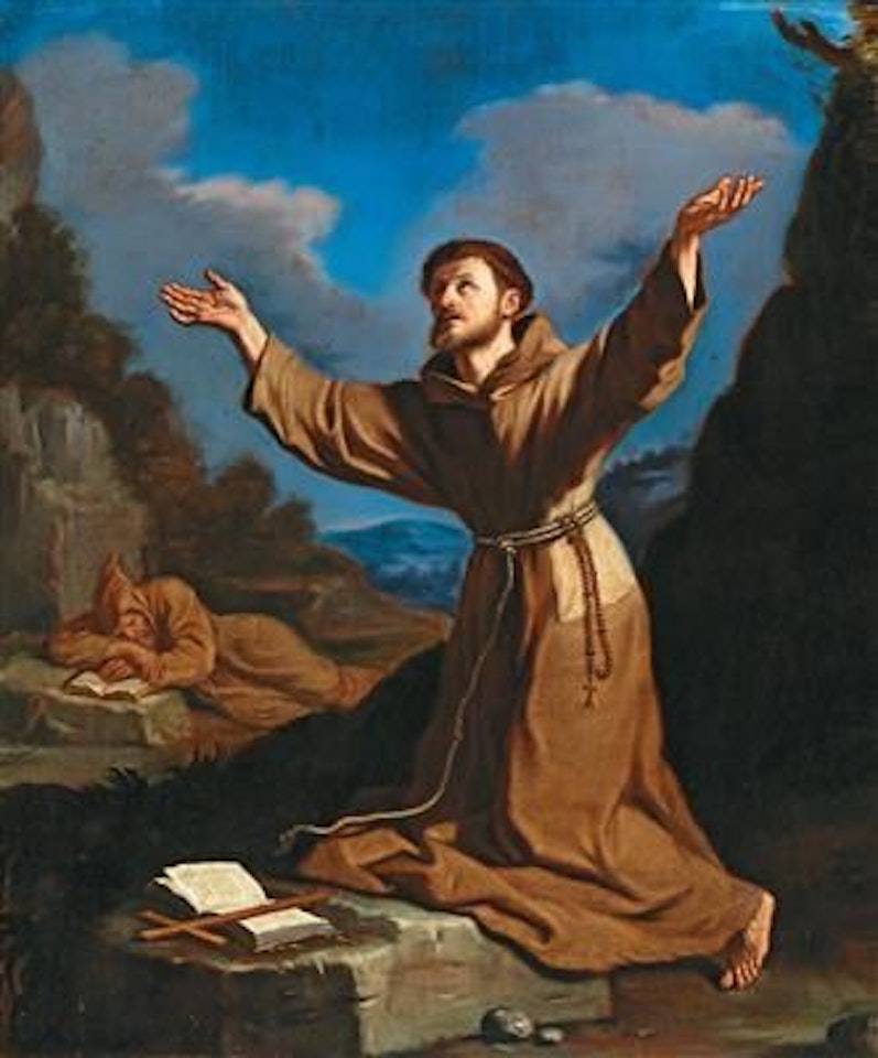 Saint Francis receiving the Stigmata by Guercino