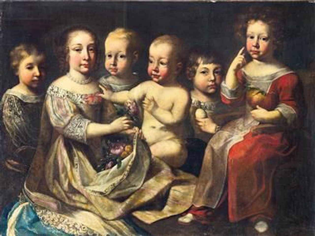 Portrait of six children by Pier Francesco Cittadini